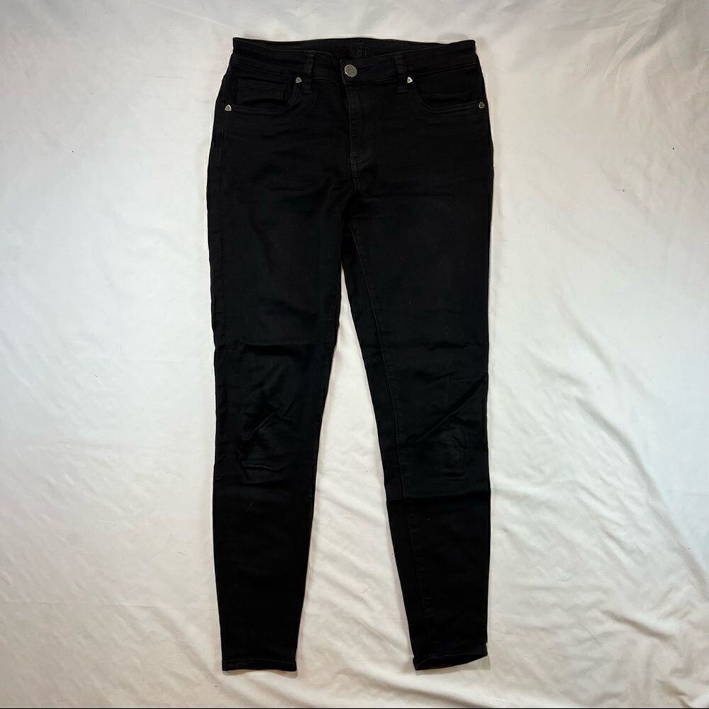Kut From The Kloth Bhody Skinny 10" High Rise Jean Black Denim Fitted Womens 4S